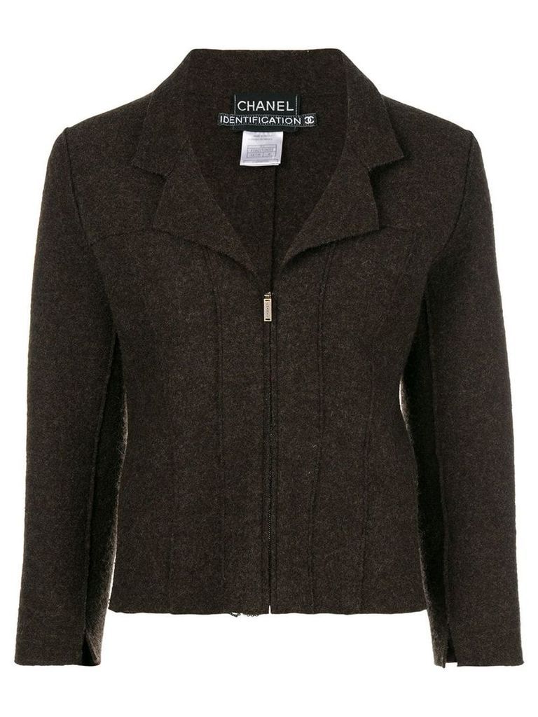Chanel Pre-Owned long-sleeve zipped jacket - Brown