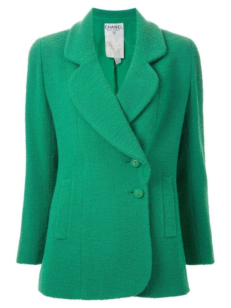 Chanel Pre-Owned classic double-breasted blazer - Green