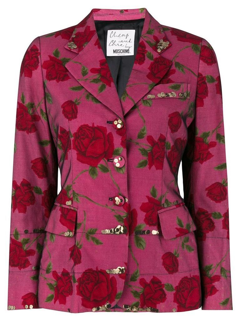 Moschino Pre-Owned floral fitted blazer - Multicolour