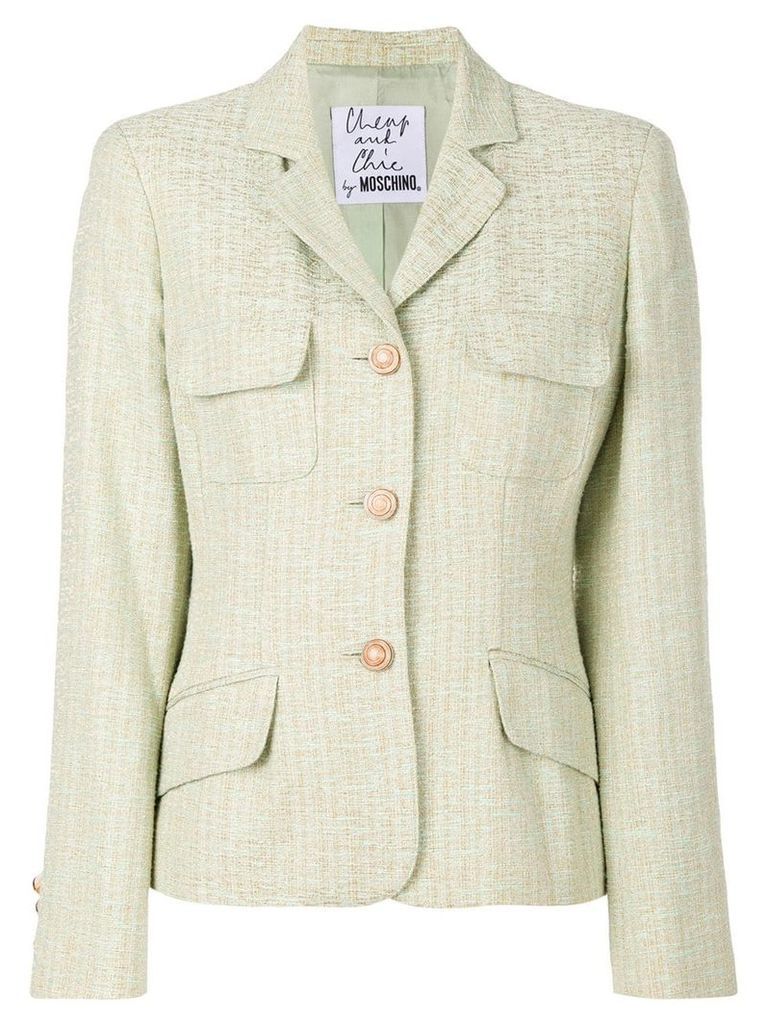 Moschino Pre-Owned military single breasted blazer - Green