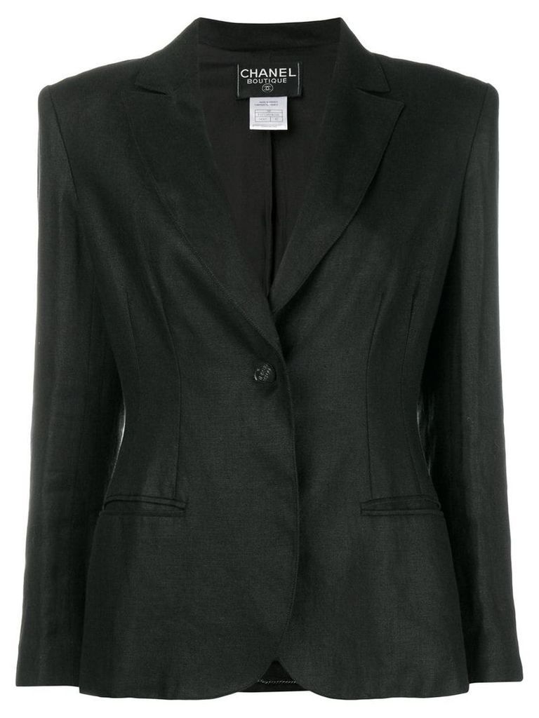 Chanel Pre-Owned single-button blazer - Black