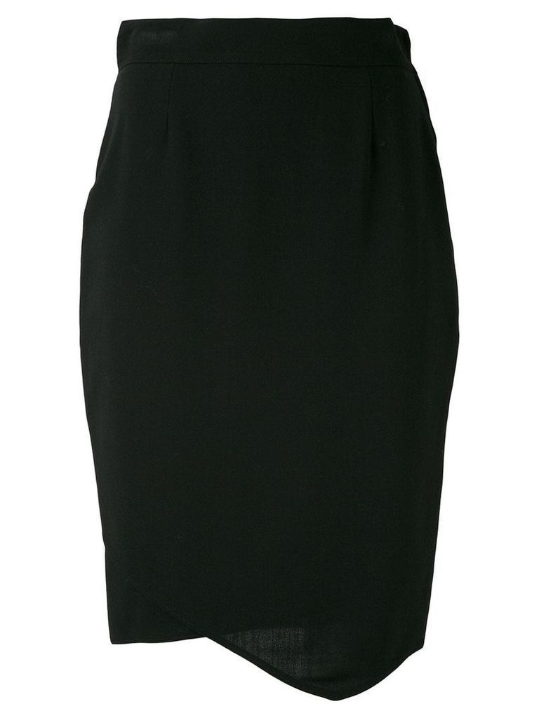 Gianfranco Ferré Pre-Owned asymmetric 1980 skirt - Black
