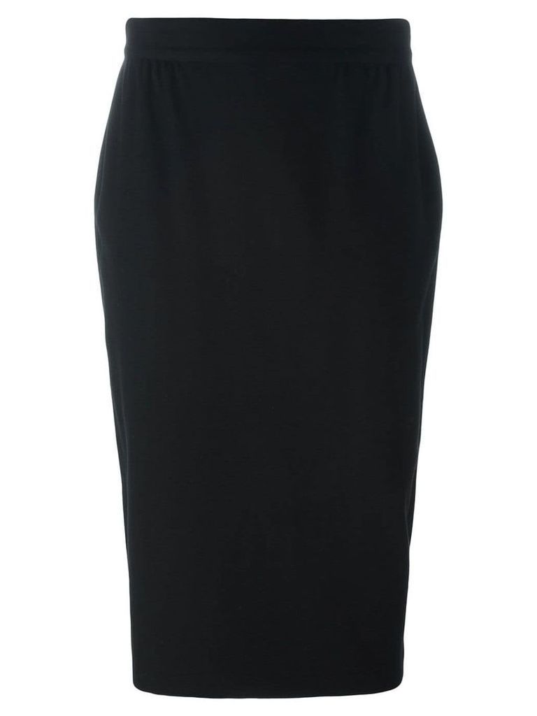 Versace Pre-Owned fitted over-the-knee skirt - Black