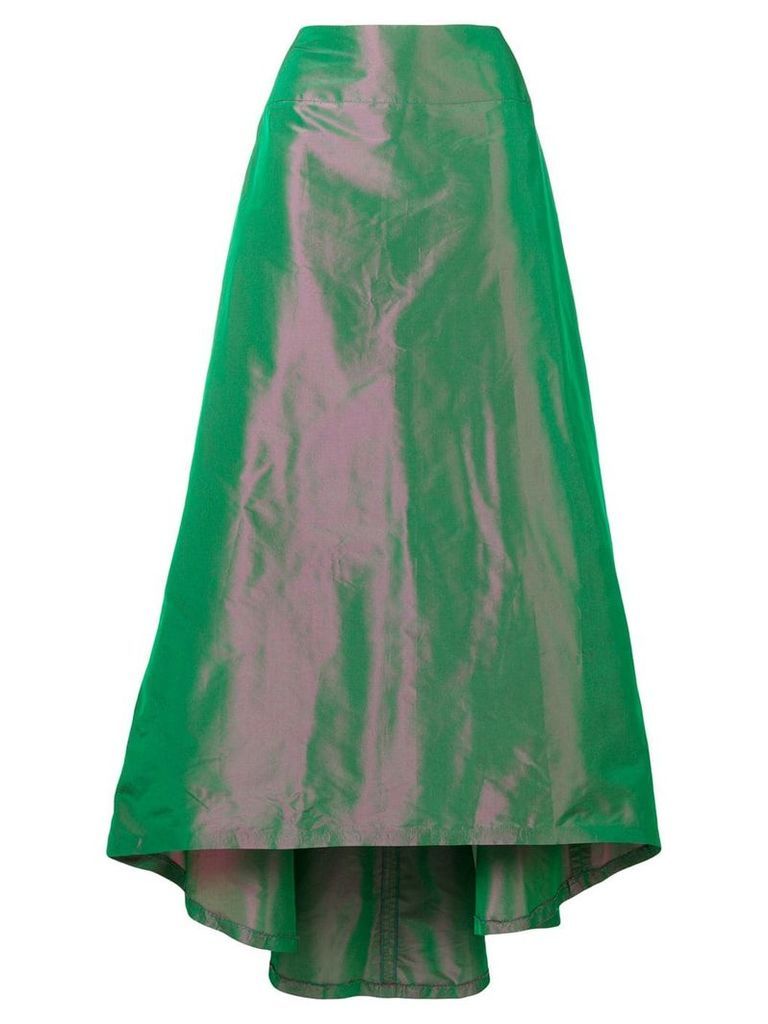 Balmain Pre-Owned printed full skirt - Green