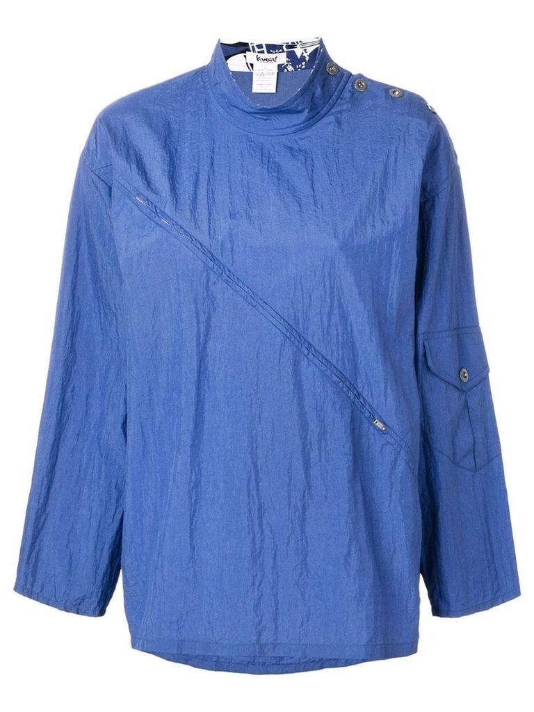 Kansai Yamamoto Pre-Owned waterproof jacket - Blue