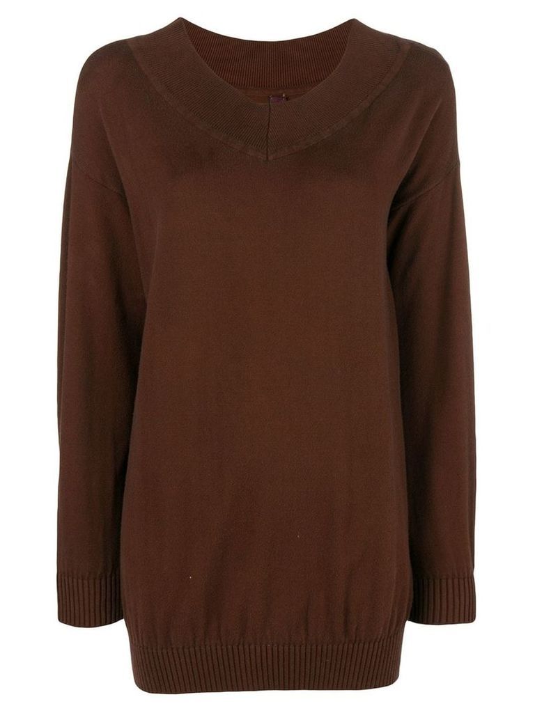 Romeo Gigli Pre-Owned loose fit sweater - Brown