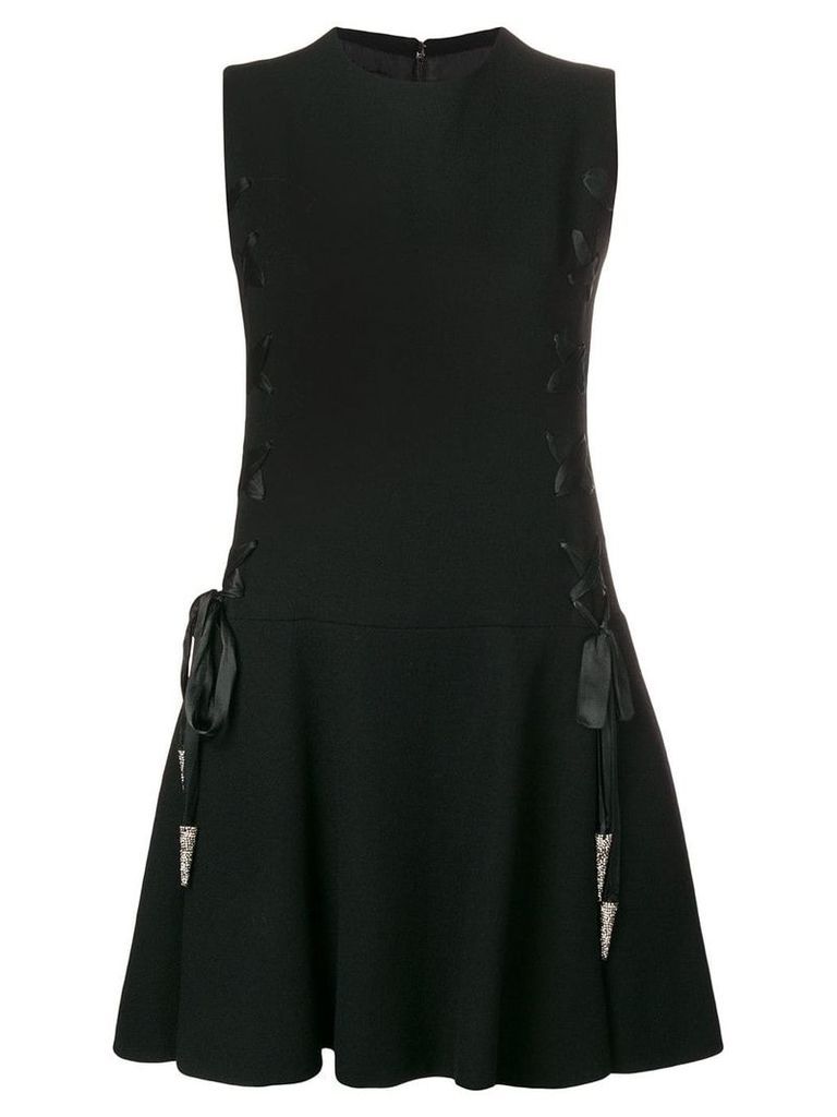 A.N.G.E.L.O. Vintage Cult 1960's lace-up detailing dress - Black