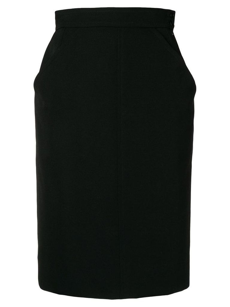 Yves Saint Laurent Pre-Owned tailored straight skirt - Black
