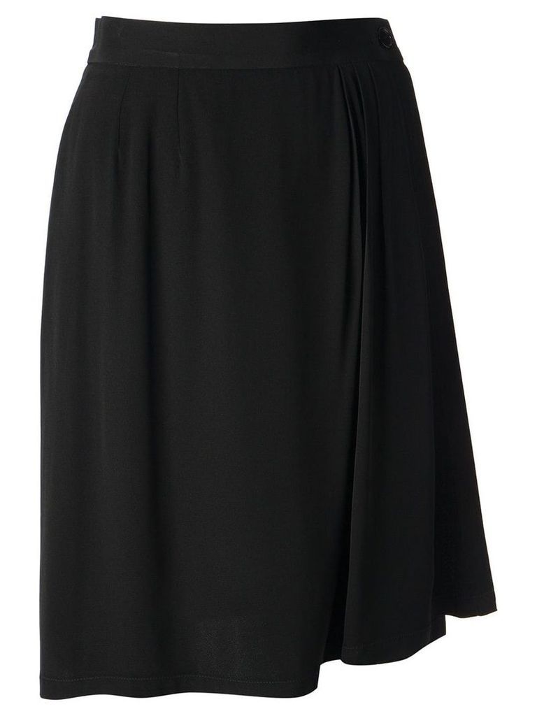 Yves Saint Laurent Pre-Owned 1996 wrapped skirt - Black