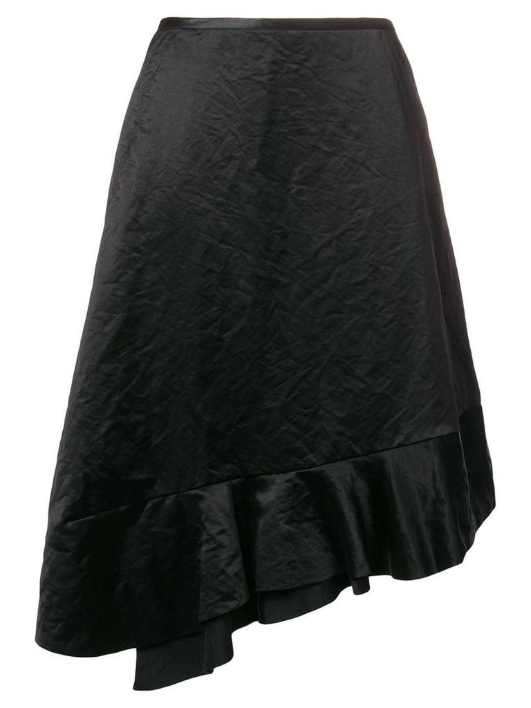 Comme Des Garçons Pre-Owned 1990's asymmetric ruffled skirt - Black