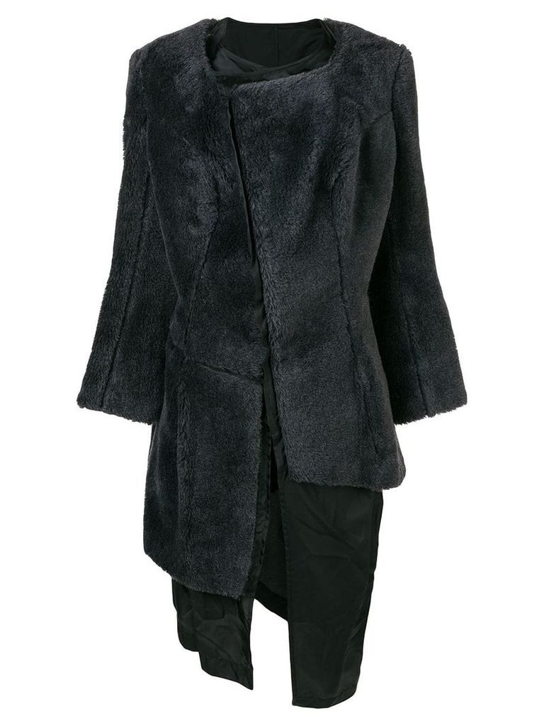 Comme Des Garçons Pre-Owned 1997 faux fur coat - Grey