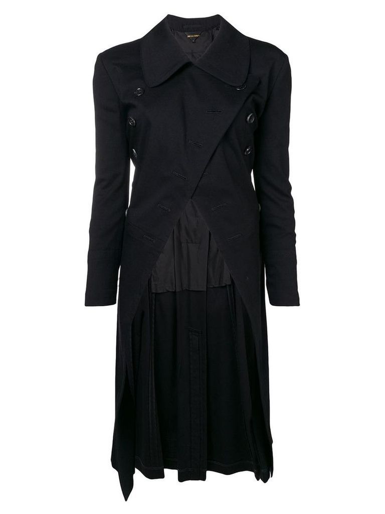 Comme Des Garçons Pre-Owned double breasted asymmetric coat - Black