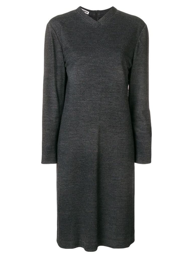 Jil Sander Pre-Owned 1990's longsleeved knitted dress - Grey
