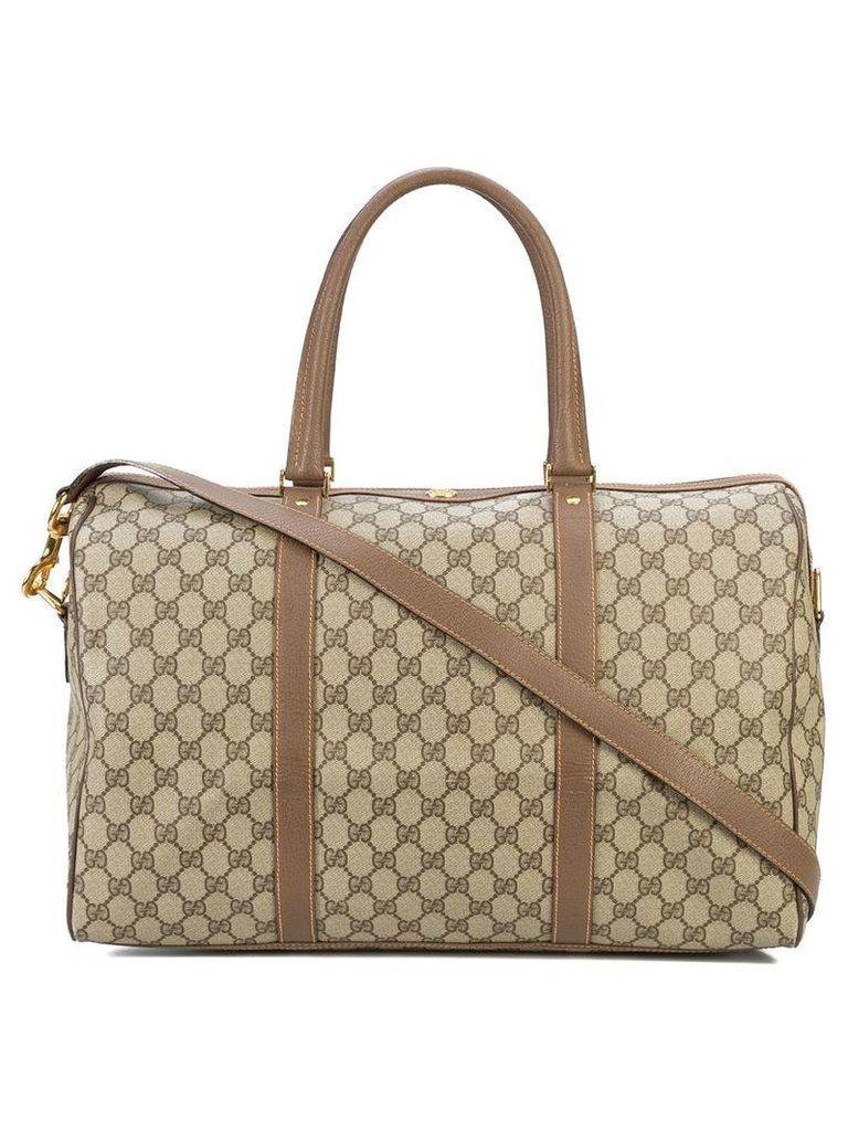 Gucci Pre-Owned GG supreme duffle bag - Brown