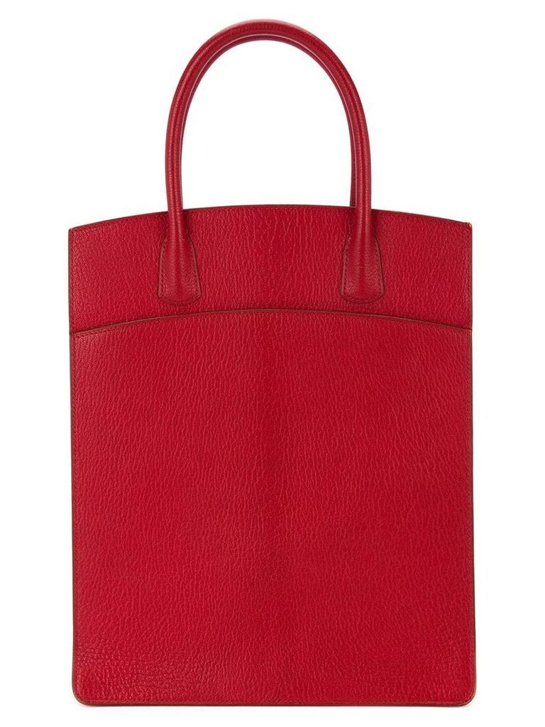 Hermès Pre-Owned 2014 White Bass Up tote - Red
