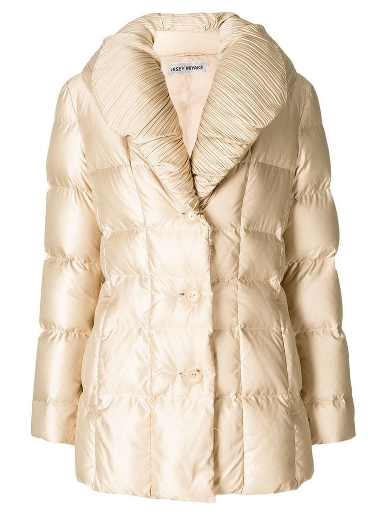 Issey Miyake Pre-Owned padded jacket - NEUTRALS