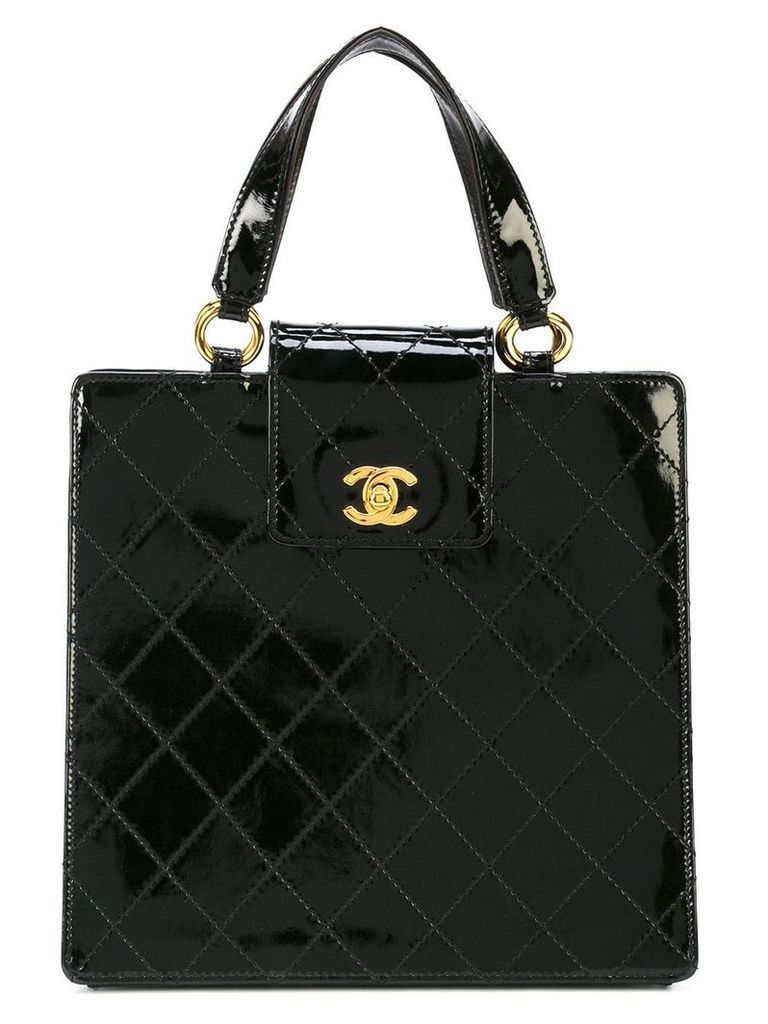 Chanel Pre-Owned top handle tote bag - Black