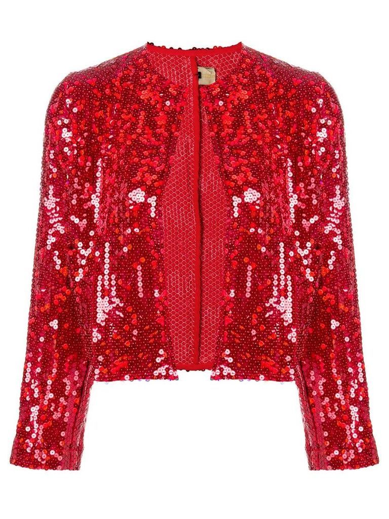 Comme Des Garçons Pre-Owned 1999 sequin embellished cropped jacket -