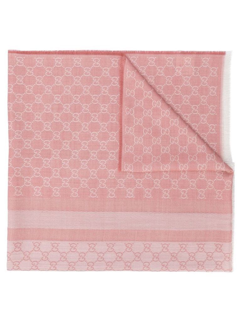 Gucci Pre-Owned GG print scarf - Pink