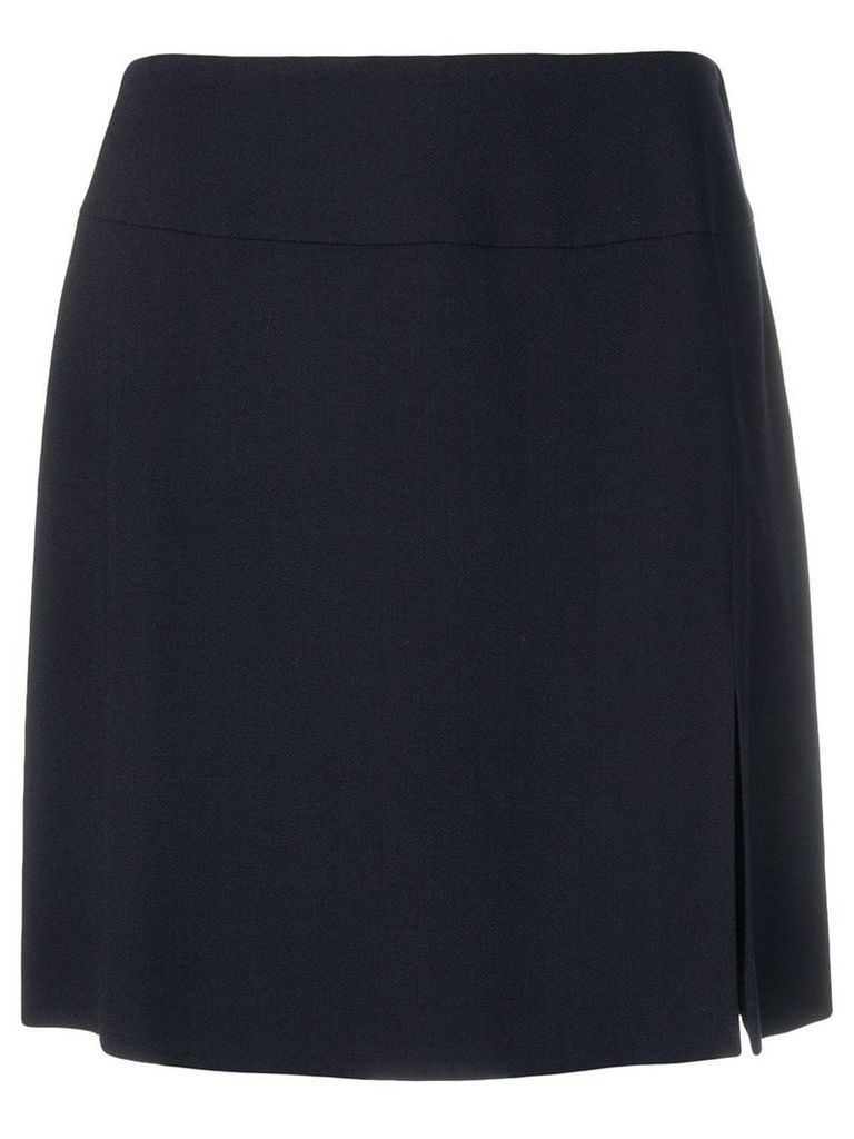 Giorgio Armani Pre-Owned front slit mini skirt - Blue