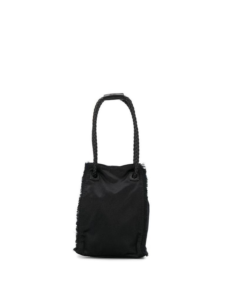 Yves Saint Laurent Pre-Owned 2000's fringed bucket bag - Black