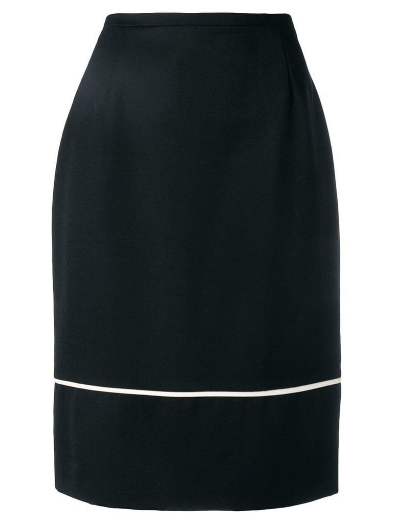 Jean Louis Scherrer Pre-Owned 1990's contrast stripe detail skirt -