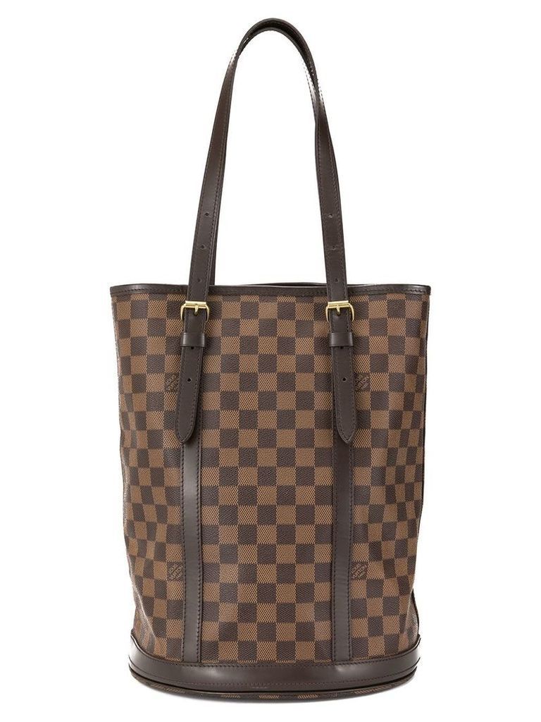 Louis Vuitton pre-owned GM Damier bucket tote - Brown