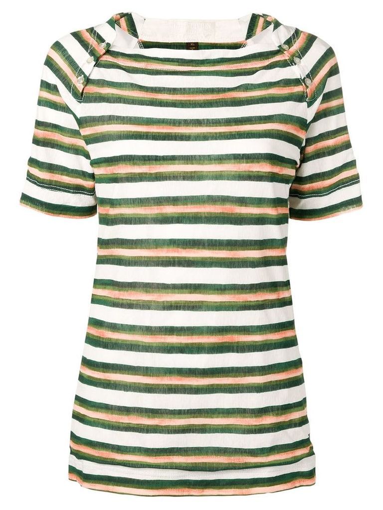 Louis Vuitton 2000's pre-owned striped T-shirt - Green