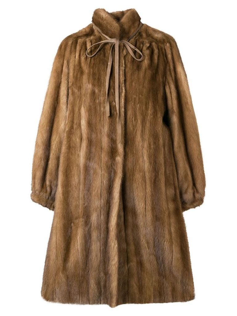A.N.G.E.L.O. Vintage Cult oversized fur coat - Brown