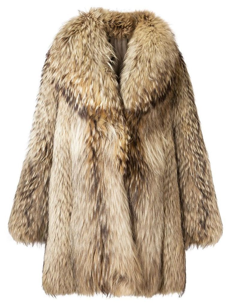 A.N.G.E.L.O. Vintage Cult short fur coat - Brown