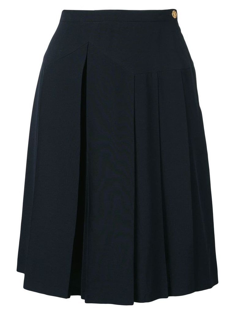 Chanel Pre-Owned pleated skirt - Blue