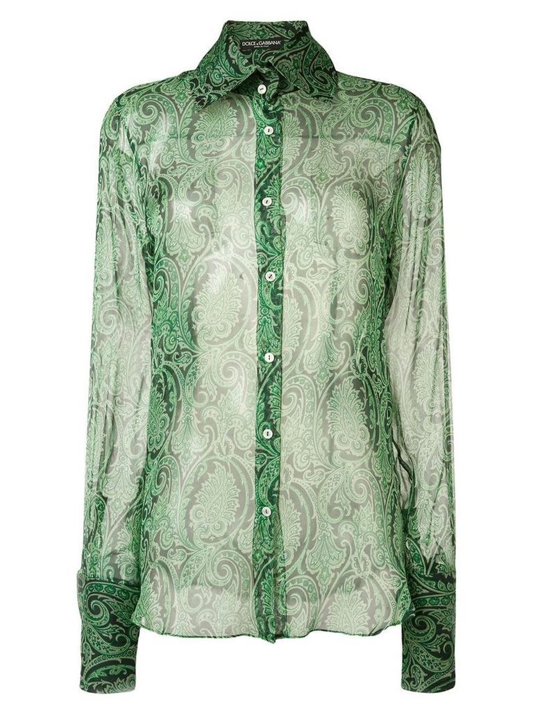 Dolce & Gabbana Pre-Owned paisley print shirt - Green