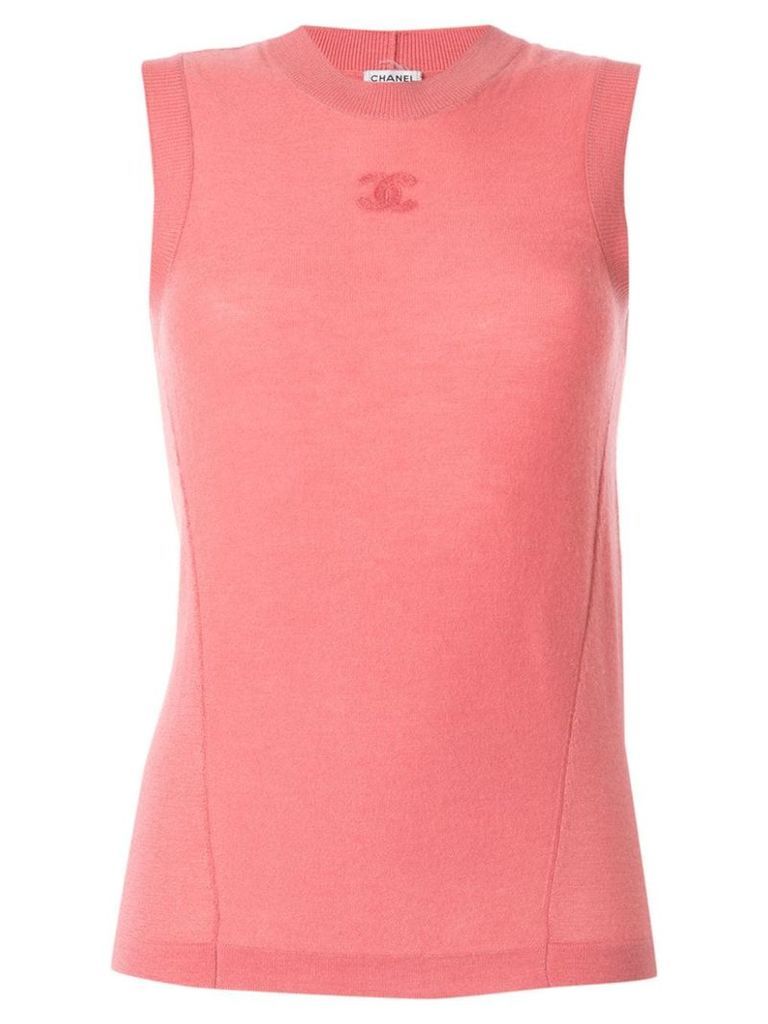 Chanel Pre-Owned sleeveless top - PINK