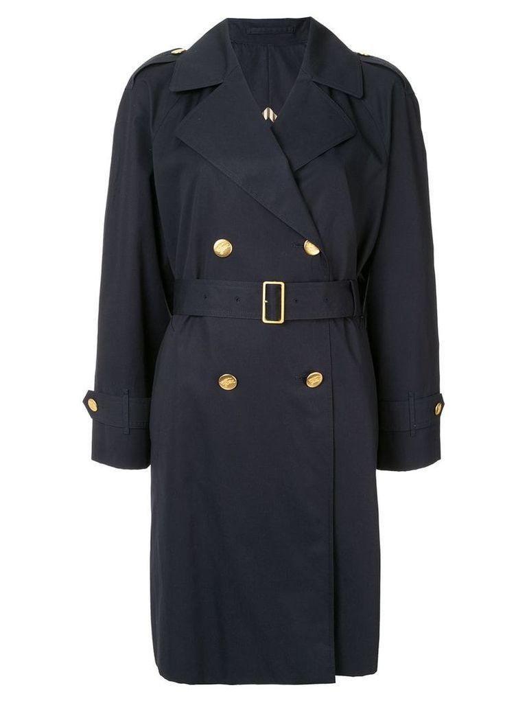 Burberry Pre-Owned longsleeve coat jacket - Blue