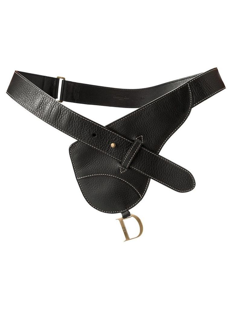 Christian Dior Pre-Owned saddle waist belt bag - Black