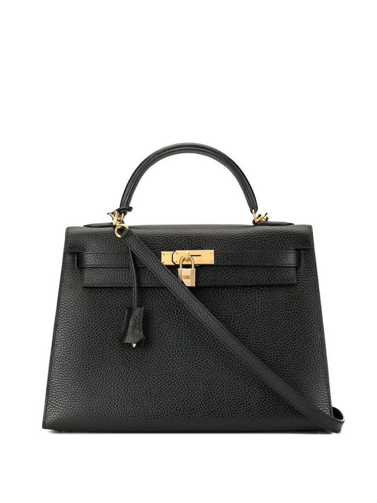 Hermès Pre-Owned 2001 Kelly 32 2way hand bag - Black