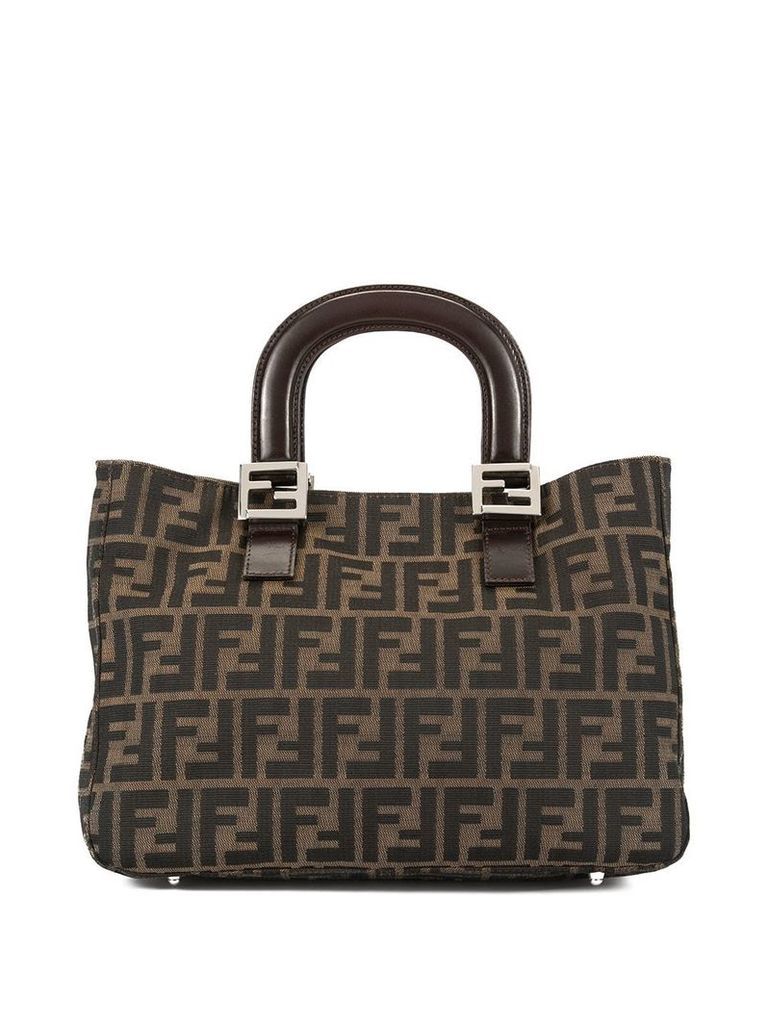 Fendi Pre-Owned Zucca pattern hand tote bag - Brown
