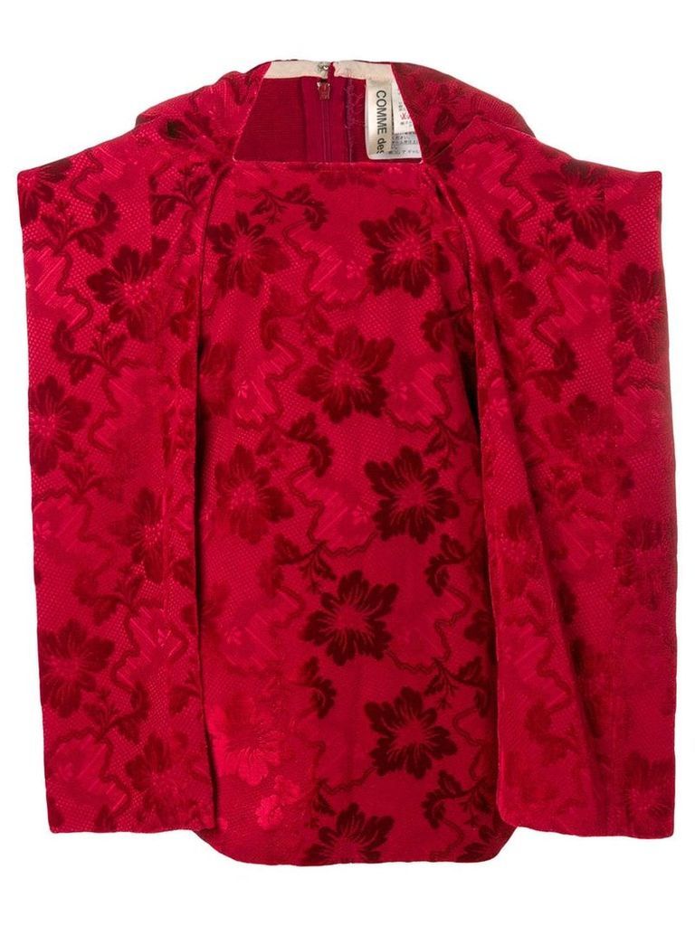 Comme Des Garçons Pre-Owned 1996's jacquard blouse - Red