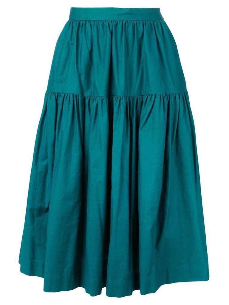 Yves Saint Laurent Pre-Owned 1980's gypsy skirt - Blue