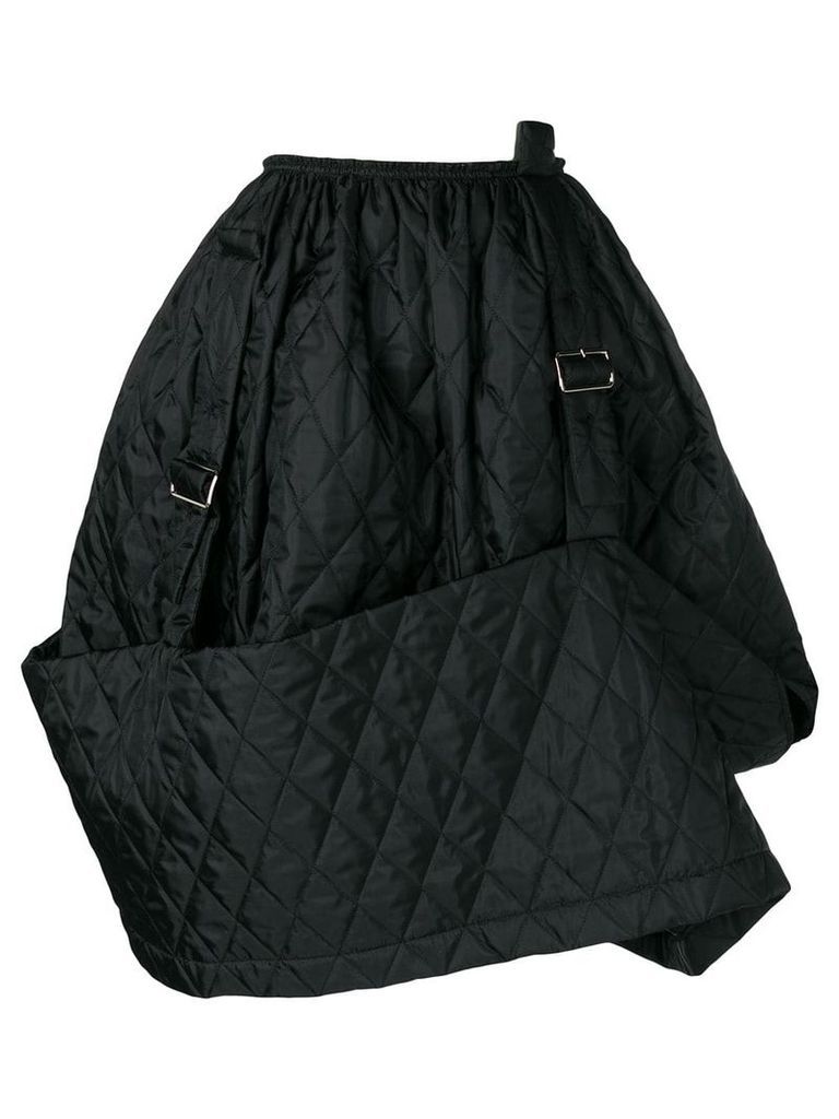 Comme Des Garçons Pre-Owned quilted A-line skirt - Black