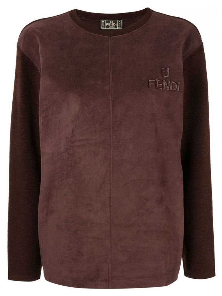 Fendi Pre-Owned panelled top - Brown