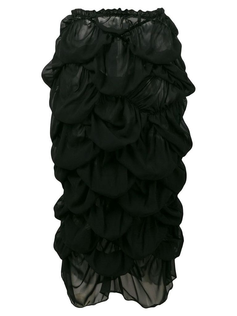 Comme Des Garçons Pre-Owned ruffled skirt - Black