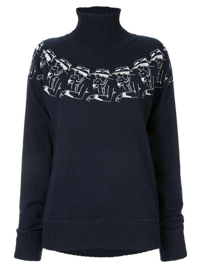 Chanel Pre-Owned Mademoiselle cashmere sweater - Blue