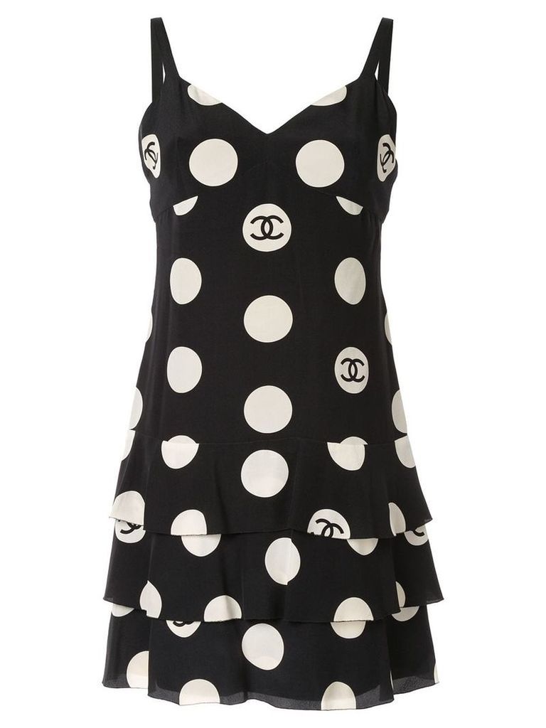 Chanel Pre-Owned 1997 Sleeveless One Piece Dress - Black