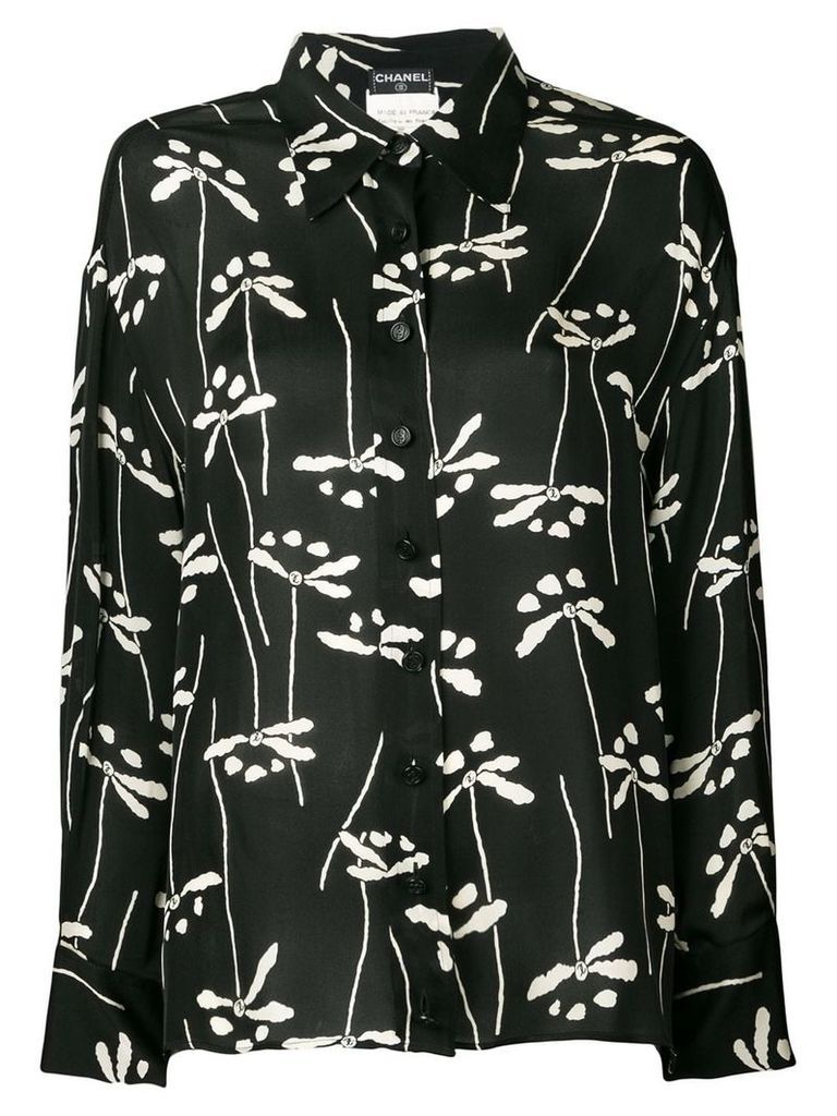 Chanel Pre-Owned 1998 printed shirt - Black