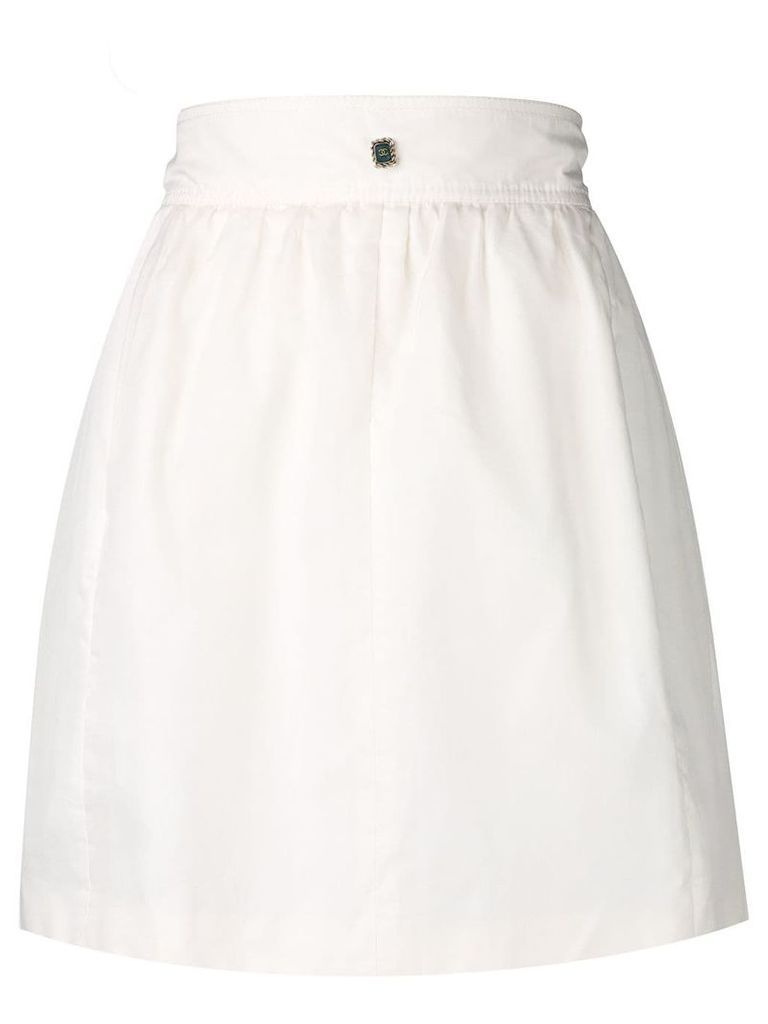 Chanel Pre-Owned 2007's a-line skirt - White