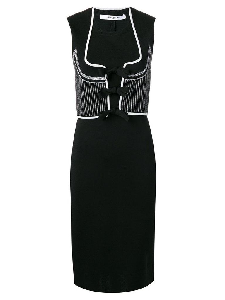 Givenchy Pre-Owned 2000's sleeveless fitted dress - Black