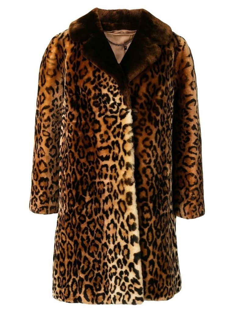 A.N.G.E.L.O. Vintage Cult 1960's leopard print fur coat - Brown