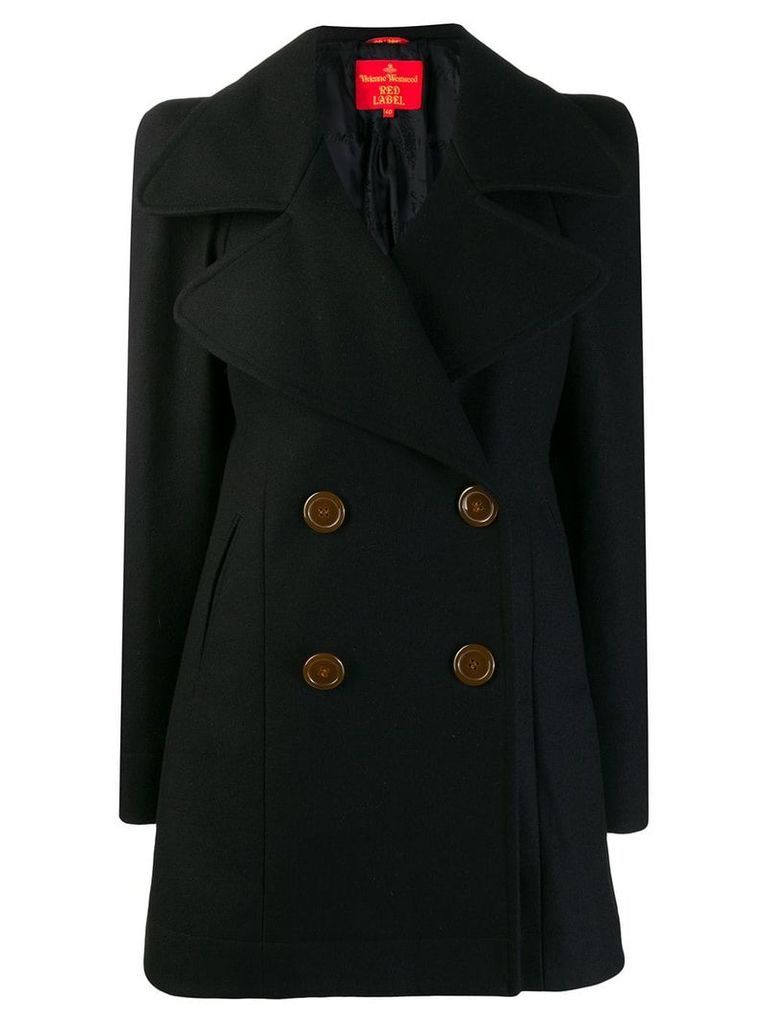 Vivienne Westwood Pre-Owned double-breasted midi coat - Black