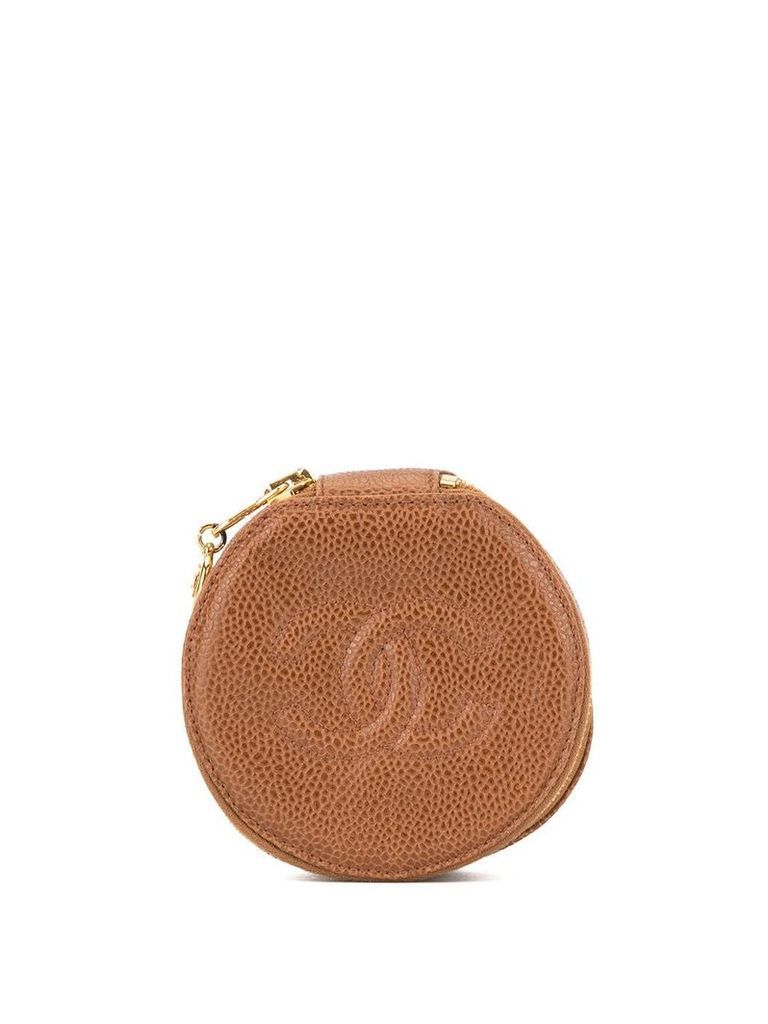 Chanel Pre-Owned 1994-1996 CHANEL Jewelry Case Pouch - Brown